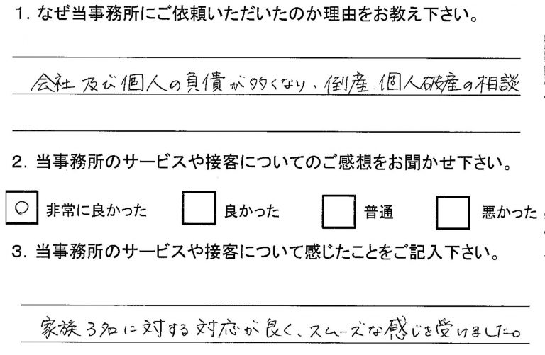 依頼者の声